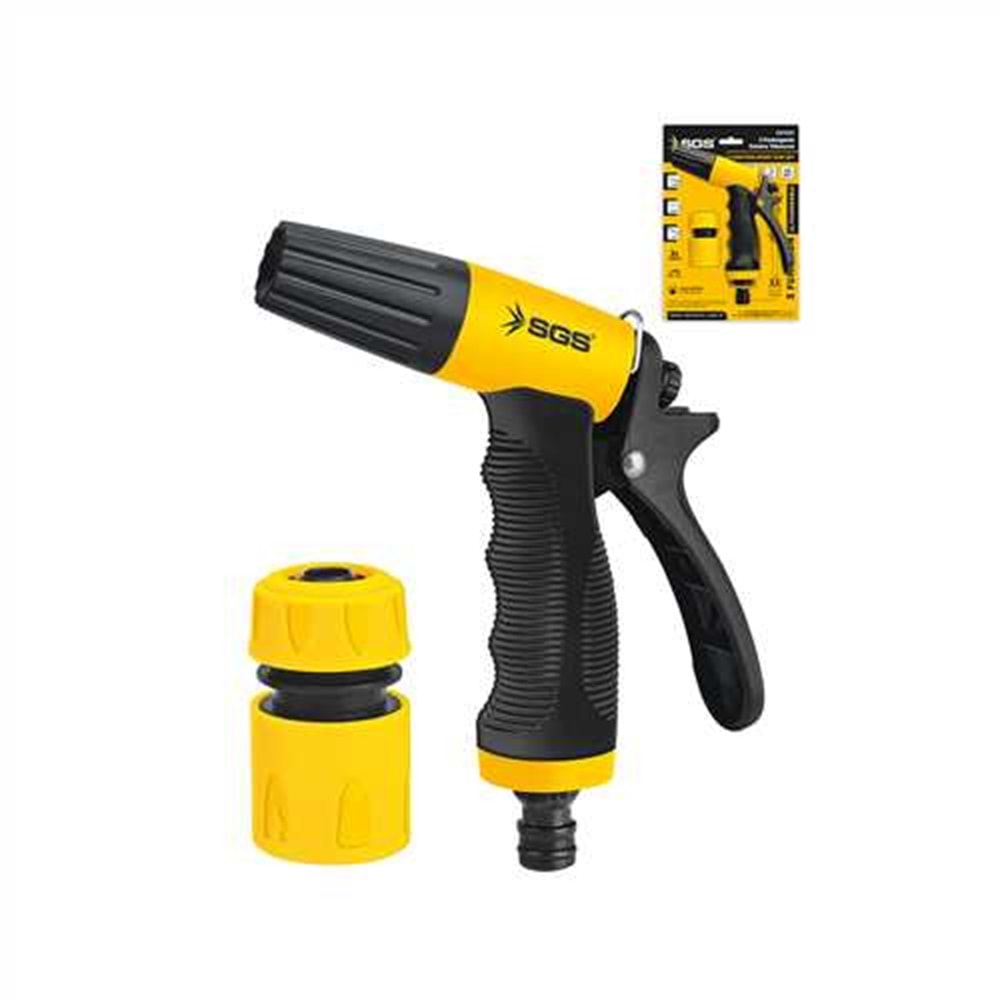 SGS4255 3 FONKSİYONLU SULAMA TABANCASI (2 PARÇA SET)