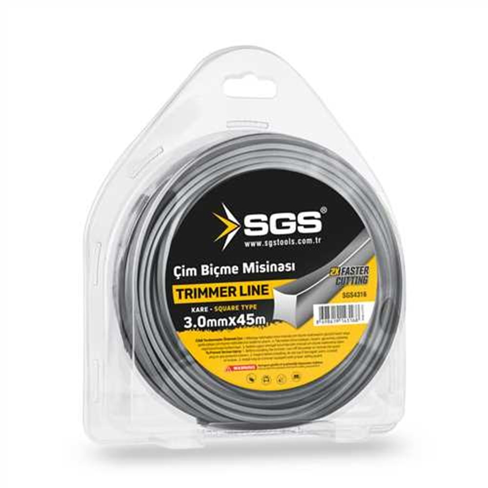 SGS4316 TIRPAN MİSİNASI 3.00 MM 45 MT KARE