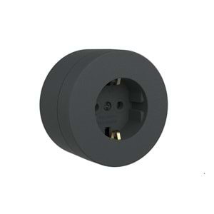 OVİVO XONE TOPRAKLI PRİZ ANTRASİT