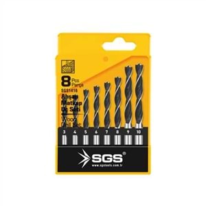 SGS1416 8 PARÇA AHŞAP MATKAP UCU SETİ