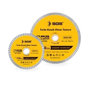 SGS2115 TURBO KANALLI ELMAS TESTERE 115 MM