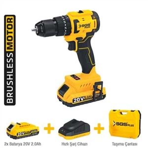 AKÜLÜ DARBELİ MATKAP / 20 VOLT / 2 Ah / kömürsüz