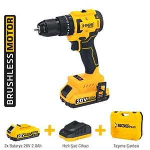 AKÜLÜ DARBELİ MATKAP / 20 VOLT / 2 Ah / kömürsüz