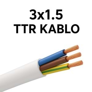 3X1,5 TTR KABLO