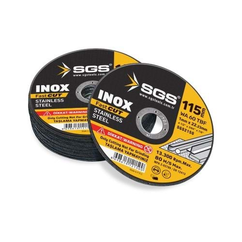 SGS2150 INOX METAL KESİCİ 115X1.0X22 MM