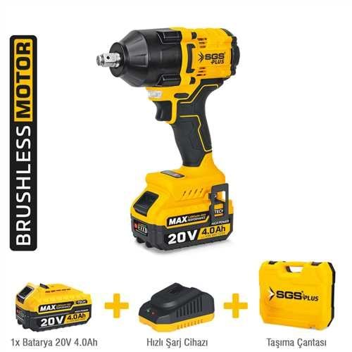 AKÜLÜ DARBELİ SOMUN SIKMA / 20 VOLT / 4 Ah / BL