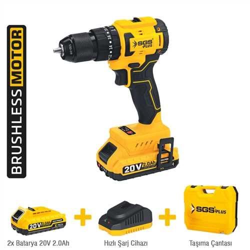 AKÜLÜ DARBELİ MATKAP / 20 VOLT / 2 Ah / kömürsüz